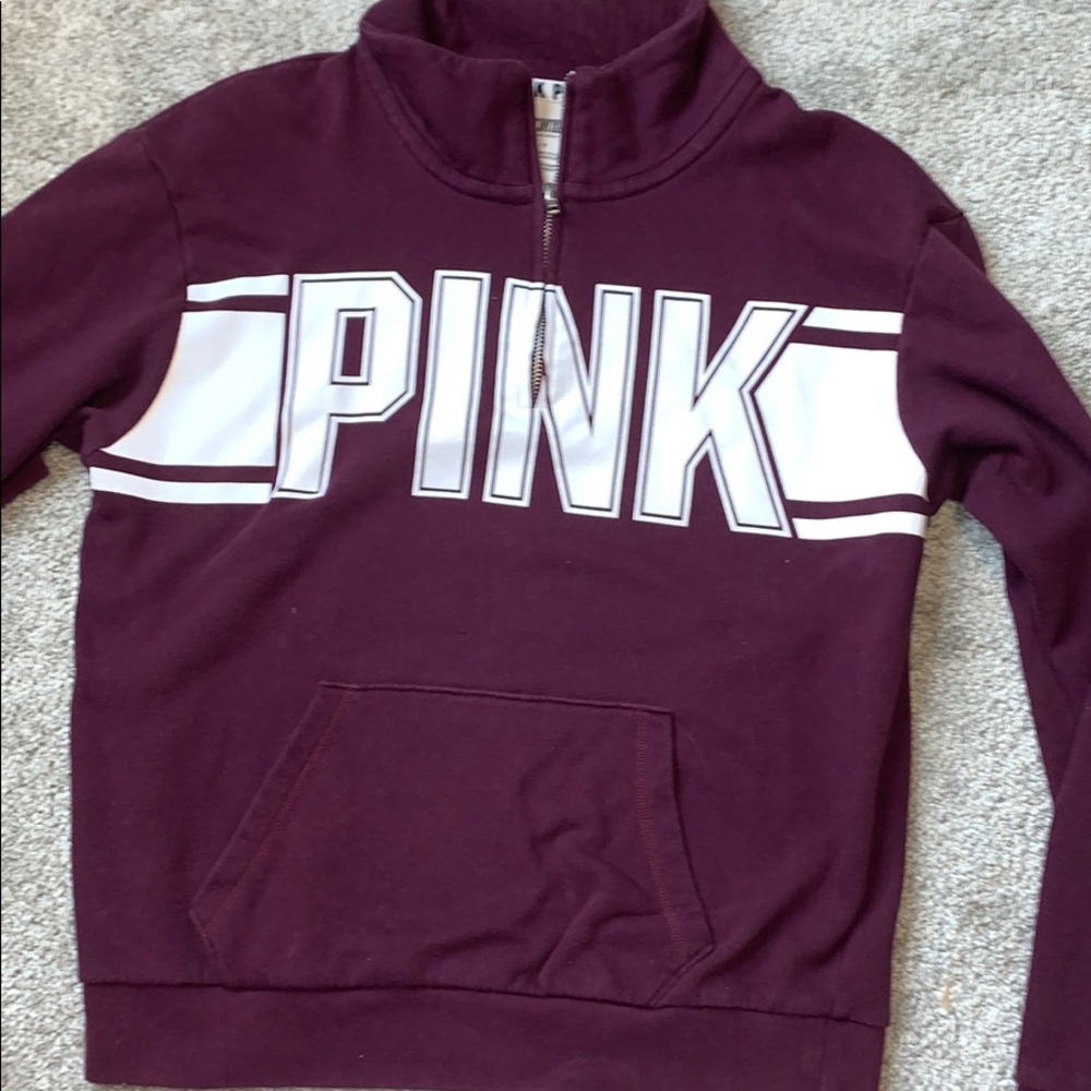 Maroon half zip from Victoria’s secret